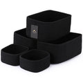 VIRETH HAUS 5-Pack Small Woven Rope Storage Baskets, 2 Sizes Organizer Bins