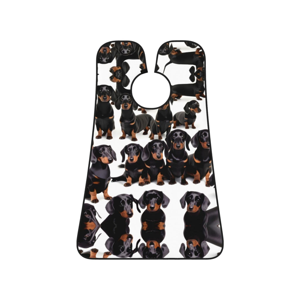 YQxwJL Dachshund Weiner Pet Dog Print Beard Bib Shaving Apron, Beard Hair Trimming Cape Gift For Dad
