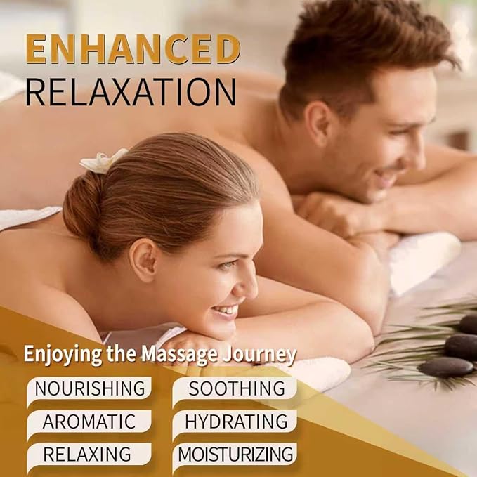 Pjordo Aromatherapy Lavender Massage Oil for Calming, Soothing & Relaxing, Natural Body Massage Oil for Massage Therapy with Jojoba & Sweet Almond, No Stain & Non-Sticky, Spa Gift for Her Him