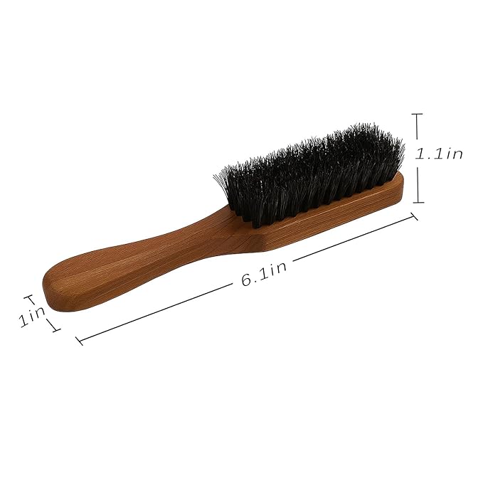 Menesia Boar Bristle Beard & Mustache Brush, Small Size