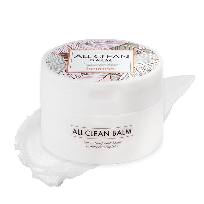 HEIMISH All Clean Balm, Cleansing Balm, Waterproof Eye Makeup Remover, Oil Cleanser, Face Wash, Double Facial Cleanse, Vegan, For All Skin Types, Korean Skincare, 4.0 fl oz / 120ml