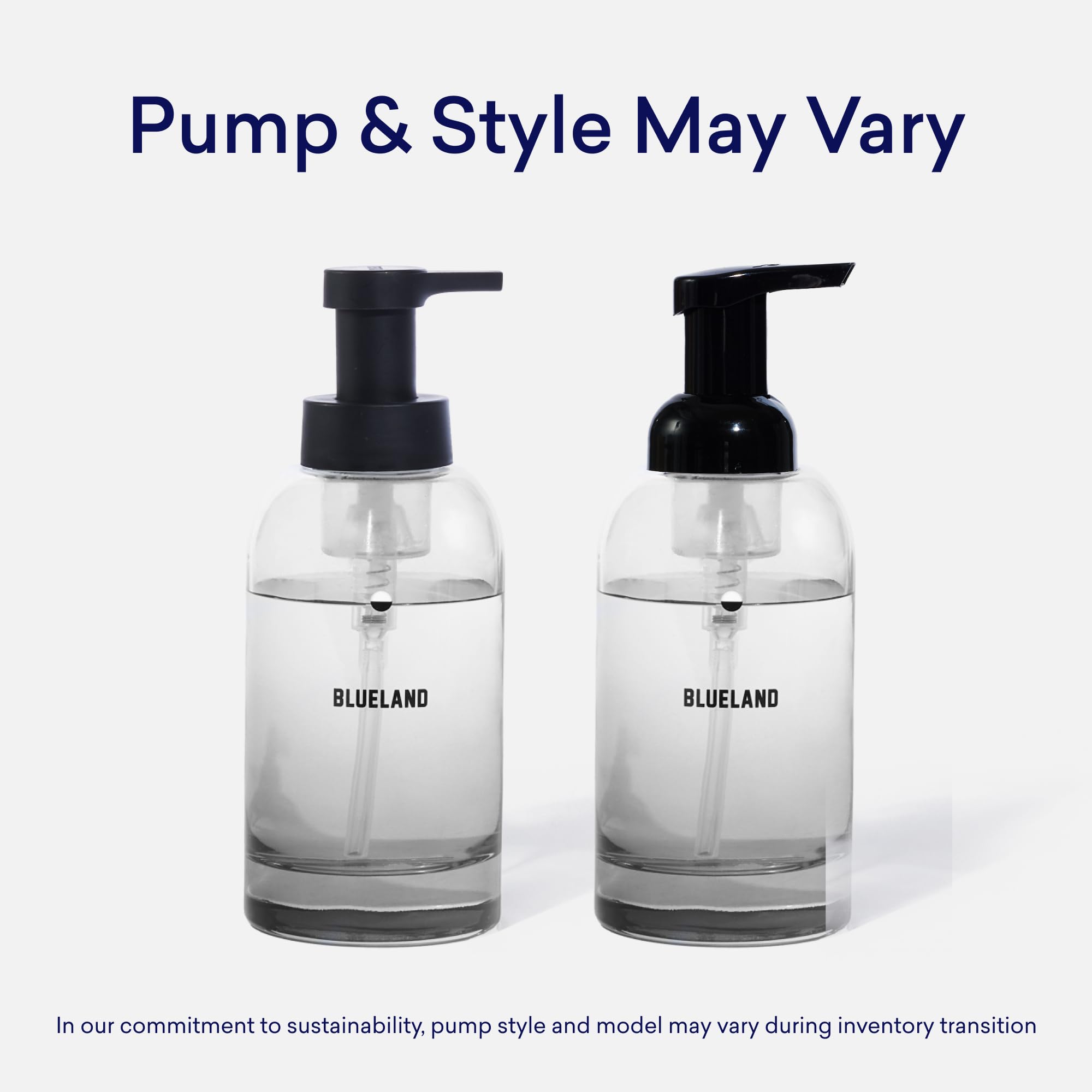 BLUELAND Hand Soap Duo, 2 Bottles with 8 Refill Tablets, Variety Scents
