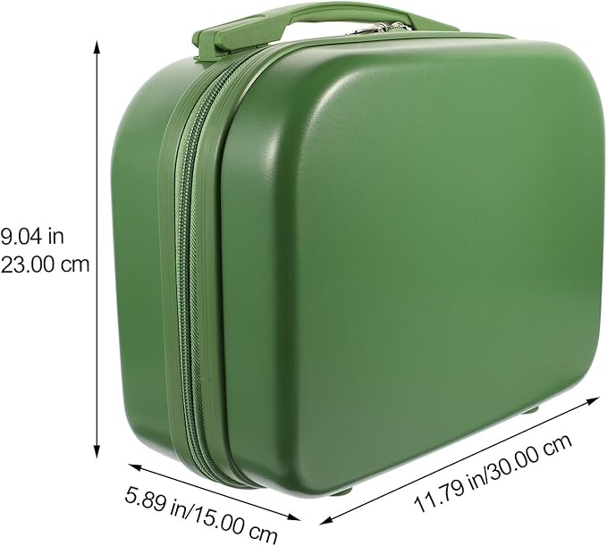 COLLBATH Travel Makeup Case Organizer 14 Inch Lightweight Cosmetic Storage Box with Elastic Band for Skincare and Essentials Portable Makeup Train Case for Home and Office