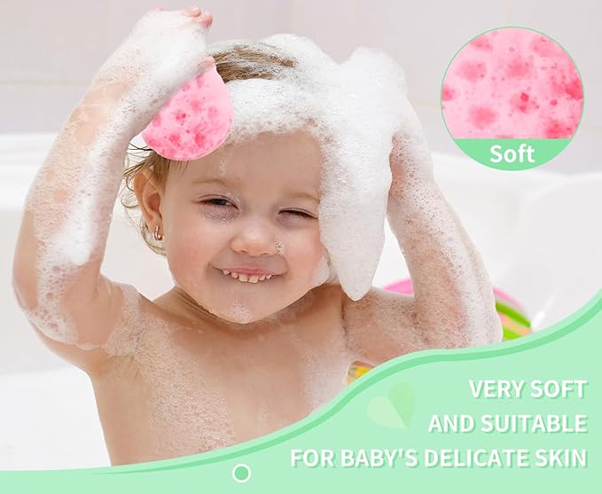 3 Pcs Bath Shower Sponge for Woman Man Relaxing Massage Body exfoliating Loofah Sponge Deep Cleansing