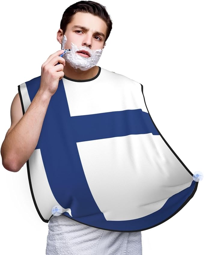 Flag Of Bangladesh Print Beard Bib Shaving Apron, Beard Hair Trimming Cape Gift For Dad