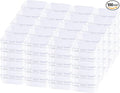 100 Pack Rectangular Mini Clear Plastic Storage Containers Box with Hinged Lid for Beads and Other Small Craft Items (2.56 x 1.77 x 0.79 inch)
