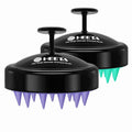 HEETA Scalp Massager Hair Growth 2-Pack, Soft Silicone Scalp Scrubber Shampoo Brush for Exfoliation Dandruff Removal Head Massage Stress Relax, Wet & Dry Use for Women Men Thick Thin Curly Hair Care
