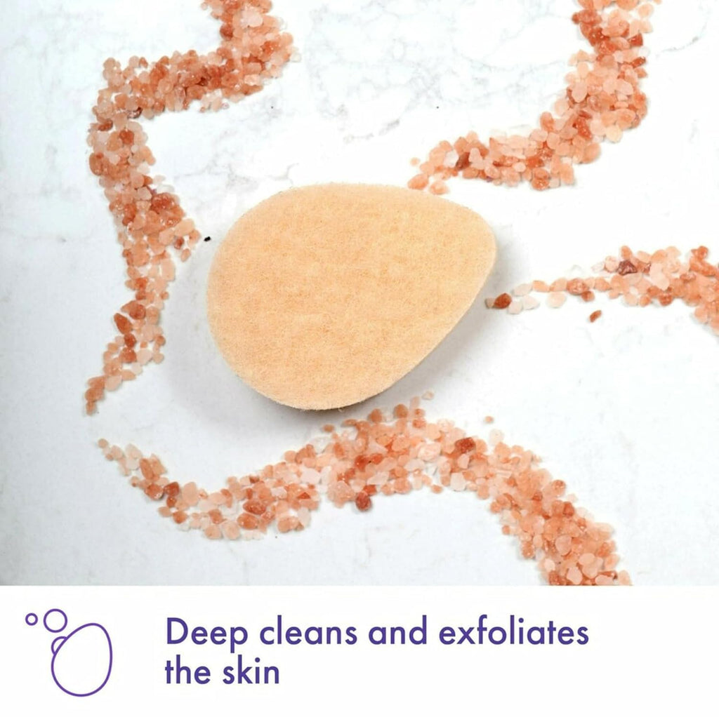 Buf-Puf Gentle Facial Sponge, Dermatologist Developed, Removes Deep Down Dirt & Makeup That Causes Breakouts and Blackheads, Reusable, Exfoliating, 1 Count