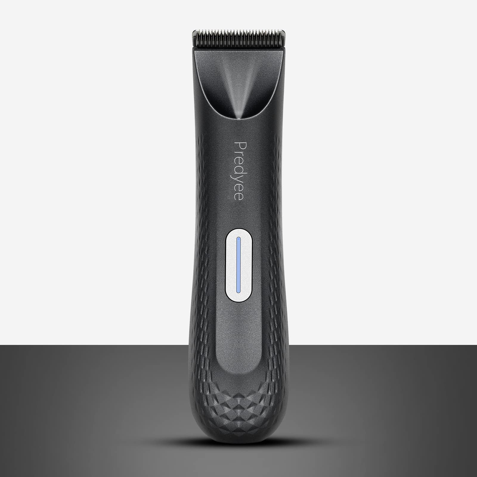 Predyee Manscape Ball Trimmer for Men, Body Hair Trimmer with Safe Ceramic Blade, IPX7 Waterproof Groin & Pubic Hair Clipper with LED Light, USB-C Rechargeable Wet/Dry Manscaping Shaver