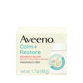 Aveeno Calm + Restore Redness Relief Moisturizing Face Cream, Non-Comedogenic Facial Moisturizer with Ceramide & Vitamin B5, Hydrating for Dry, Sensitive Skin, Hypoallergenic, Fragrance-Free, 1.7 Oz