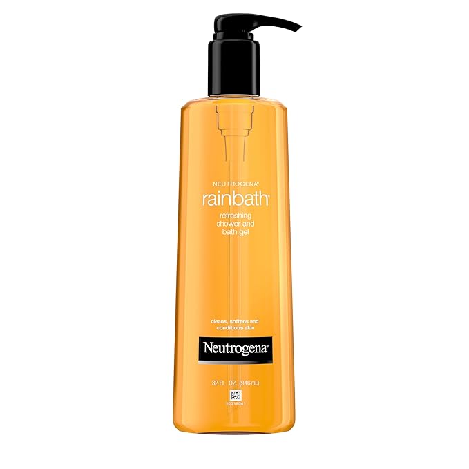 Neutrogena Rainbath Refreshing Shower Gel, Moisturizing Body Wash for Men and Women, Cleans, Softens, and Conditions Skin, Creamy Lather Ideal for Leg-Shaving, Spa-Like Experience, 32 fl oz