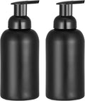 Black Glass Jar Soap Dispenser, 2 Pack, 13 Ounce