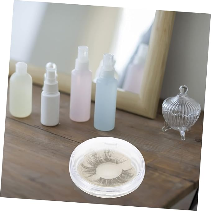 5Pcs Transparent Eyelash Storage Case Durable Plastic Eyelash Organizer Portable Lash Holder for Travel and Everyday Use Present for Women
