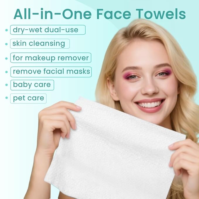 Ditoi Face Towels,Ultra Soft Disposable Face cloths-Travel Essentials
