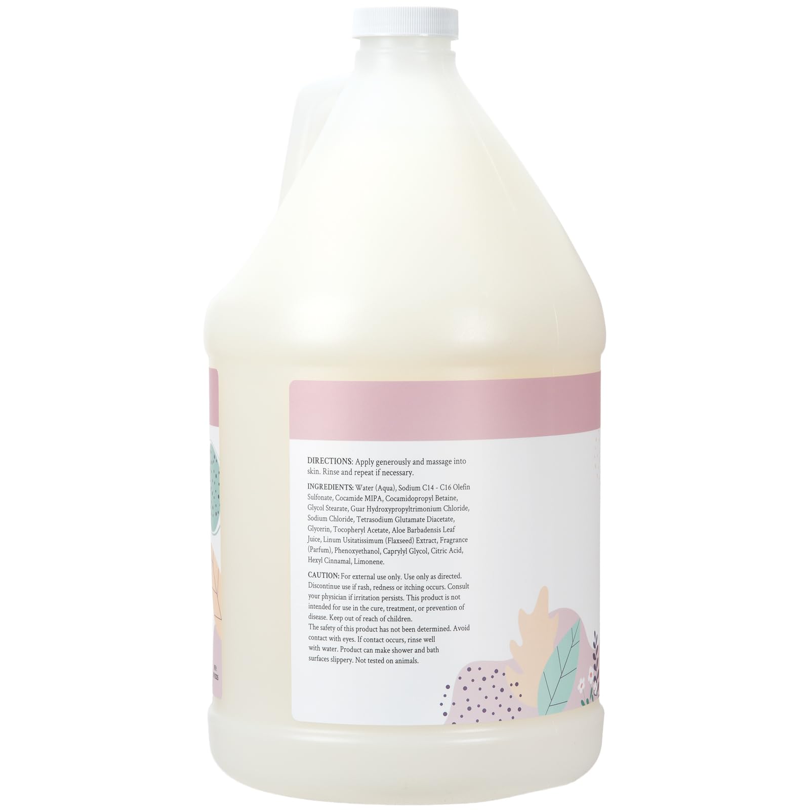 Ginger Lily Farms Botanicals Nourishing Body Wash, 100% Vegan & Cruelty-Free, Whispering Rose Scent, 1 Gallon (128 fl oz) Refill