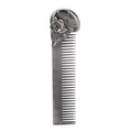 Haosie Pocket Beard Comb, 5.79in Skull Pattern Hair Comb for Men, Smooth Oil Hair Styling Travel Comb for Hair Beard Home Salon