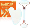 Olaemuo Jade Roller for Face, Opal Gua Sha Set Facial Massgae Tools