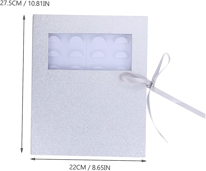 SHERCHPRY Empty Eyelash Organizer Box with Tray Lightweight and Durable False Eyelash Storage Case with Transparent Window for Easy Viewing for Travel Office and Gatherings Capacity