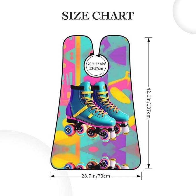 Purple And Teal Flowers Print Beard Bib Shaving Apron, Beard Hair Trimming Cape Gift For Dad