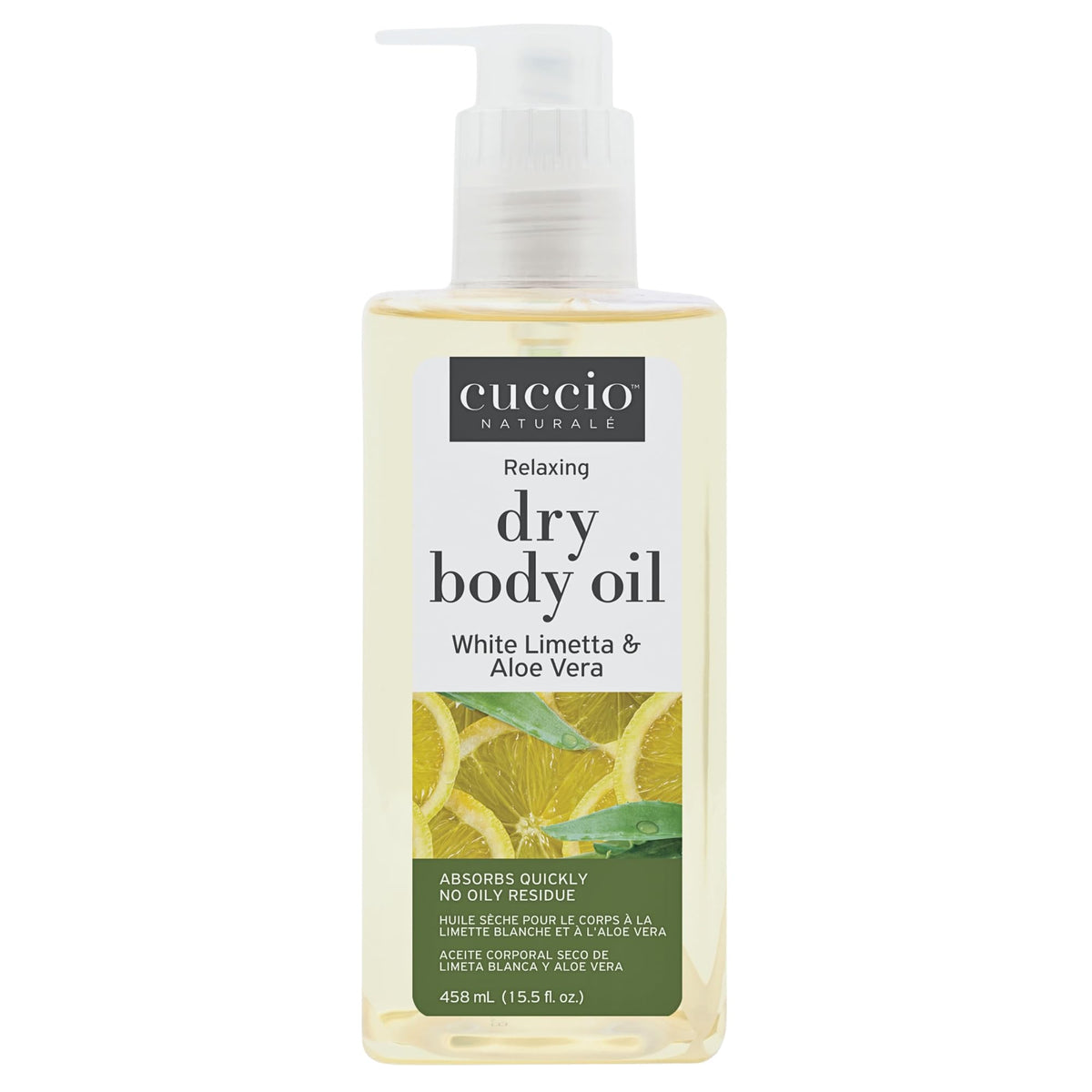 Cuccio Naturale Hydrating Dry Body Oil – Hawthorn & Wild Daisy, Fast‑Absorbing Non‑Greasy Moisturizer for Soft Radiant Skin, 15 fl oz