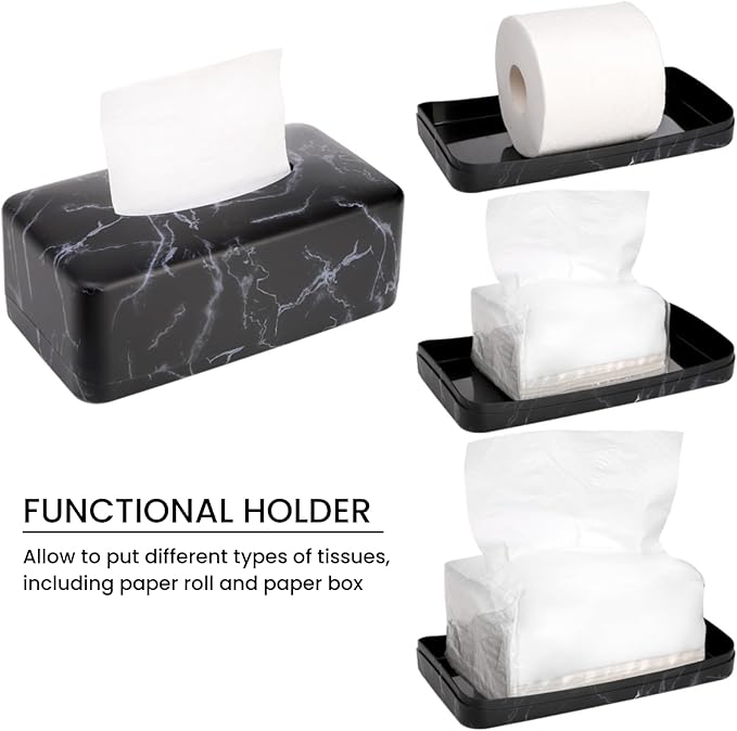 Nagpew Tissue Box Holder, Rectangular Napkin Dispenser Box Cover