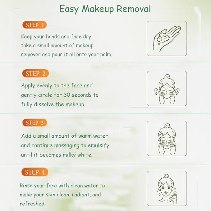 SSCDFDC Cleansing Oil Mini Travel-Friendly, Natural Makeup Remover Portable 20pcs Gentle Moisturizing Cleansing Oil for All Skin Types, Travel with (Camellia)