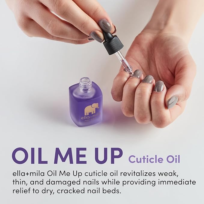 ella+mila Cuticle Oil for Nail Growth with Lavender & Vitamin E, 0.45 fl oz