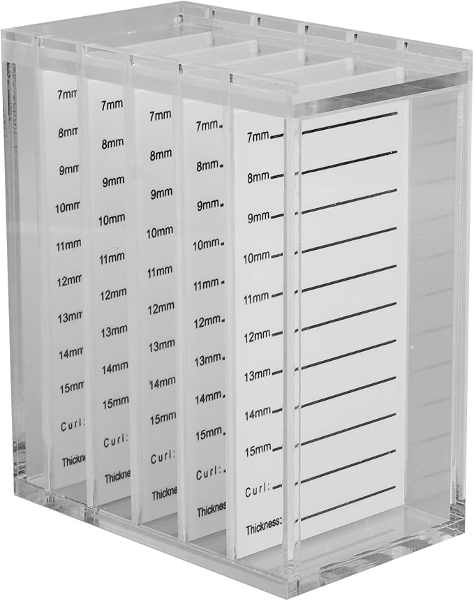 5 Layers Acrylic Eyelash Storage Box Clear Single Eyelash Implant Holder Case for Makeup Display Container