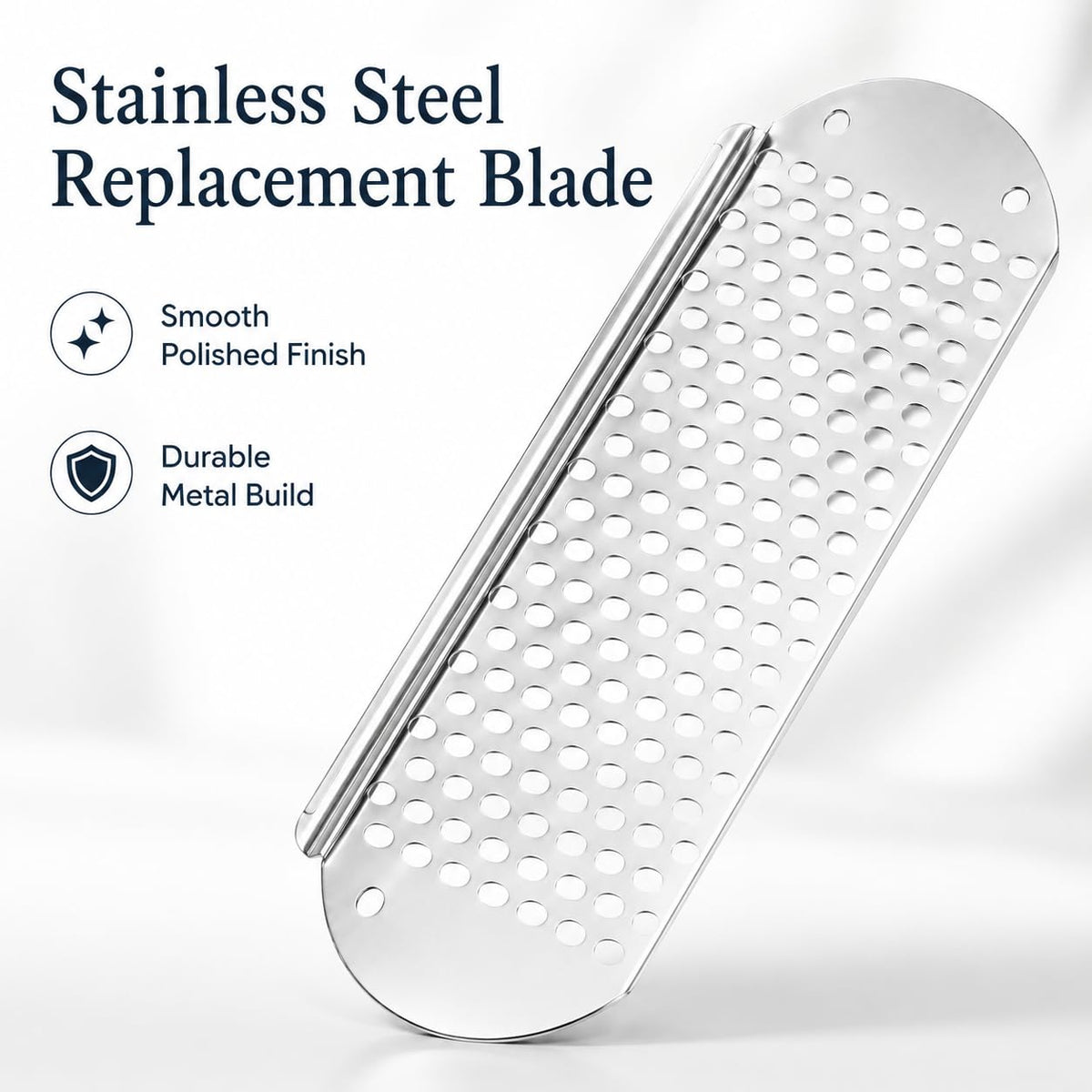 3pcs Foot File Replacement Blades, Stainless Steel File Callus Tool Corn Remover Skin Remover Foot File Tool Feet Shaver Dead Skin Convenient Foot Scraper (Silver)