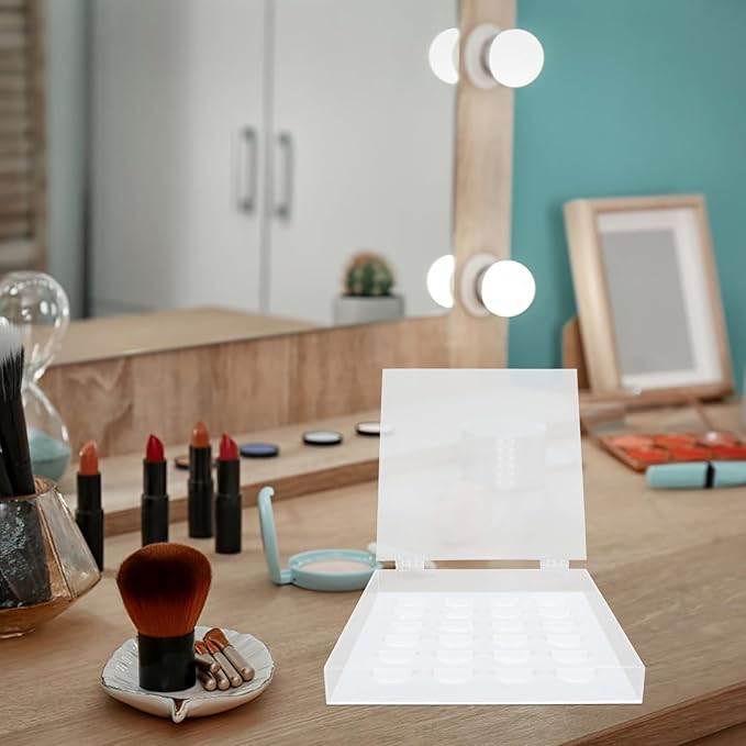 TOYANDONA Eyelash Storage Box Flip Lid Monolayer False Eyelash Organizer Case Makeup Accessories Holder