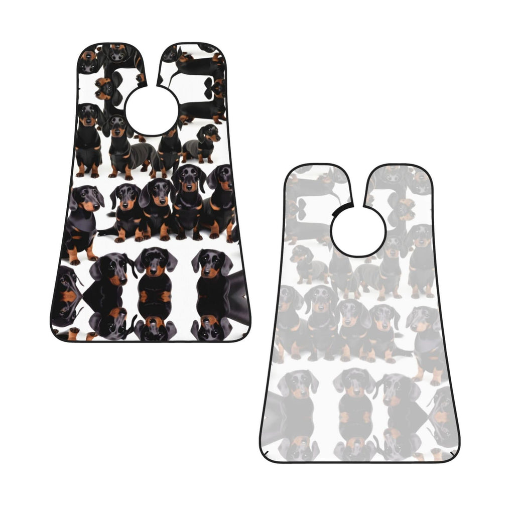 YQxwJL Dachshund Weiner Pet Dog Print Beard Bib Shaving Apron, Beard Hair Trimming Cape Gift For Dad
