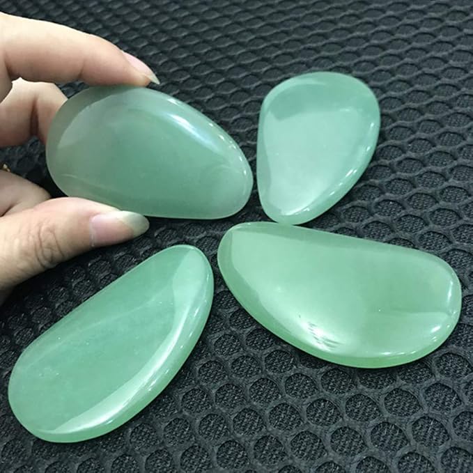 TOP SEWING Gua Sha Facials Tools for Eyes Massage Tools Board Natural Jade Stone for SPA Acupuncture Therapy Trigger Point Treatment