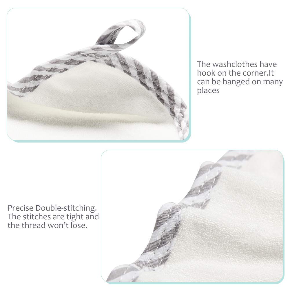 HIPHOP PANDA Soft Baby Washcloths, 2-Layer, 30 Pack Newborn Gift Set