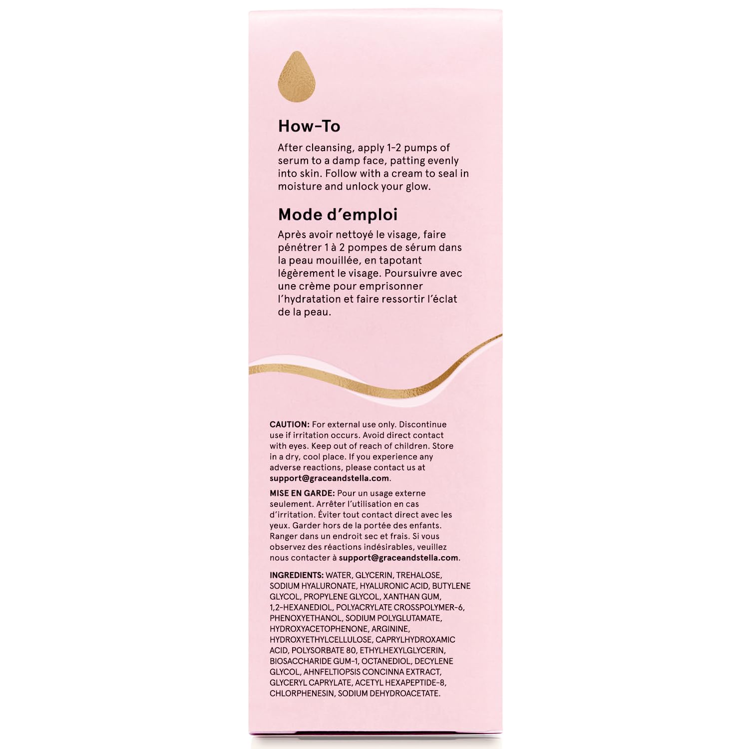 grace & stella Award Winning Hyaluronic Acid Face Serum (50ml/1.7 fl oz) Removes Fine Lines & Wrinkles, Hydrating Hyaluronic Acid Serum for Face, Acido Hialuronico for Women - Vegan Skincare (2-Pack)