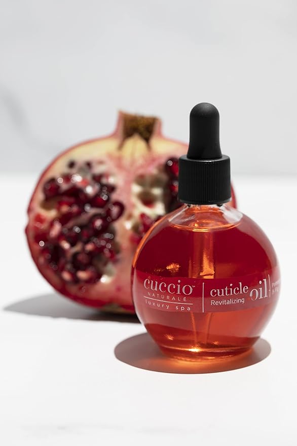 Cuccio Naturale Pomegranate & Fig Revitalizing Cuticle Oil, Lightweight Fast-Absorbing Hydrating Nail & Cuticle Conditioner, Cold-Pressed Oils + Vitamin E, 2.30 Fl Oz
