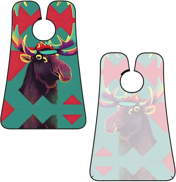 Pinks Cotton Candy Print Beard Bib Shaving Apron, Beard Hair Trimming Cape Gift For Dad