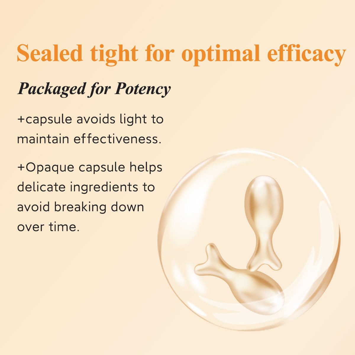 HKH Vitamin C Serum For Face: 38 Capsules Anti-Aging Wrinkles With Vit C & Vitamin E Serum For Women Over 30+ - Reducing Fine Lines - Smoothing & Firming Skin - Travel Friendly