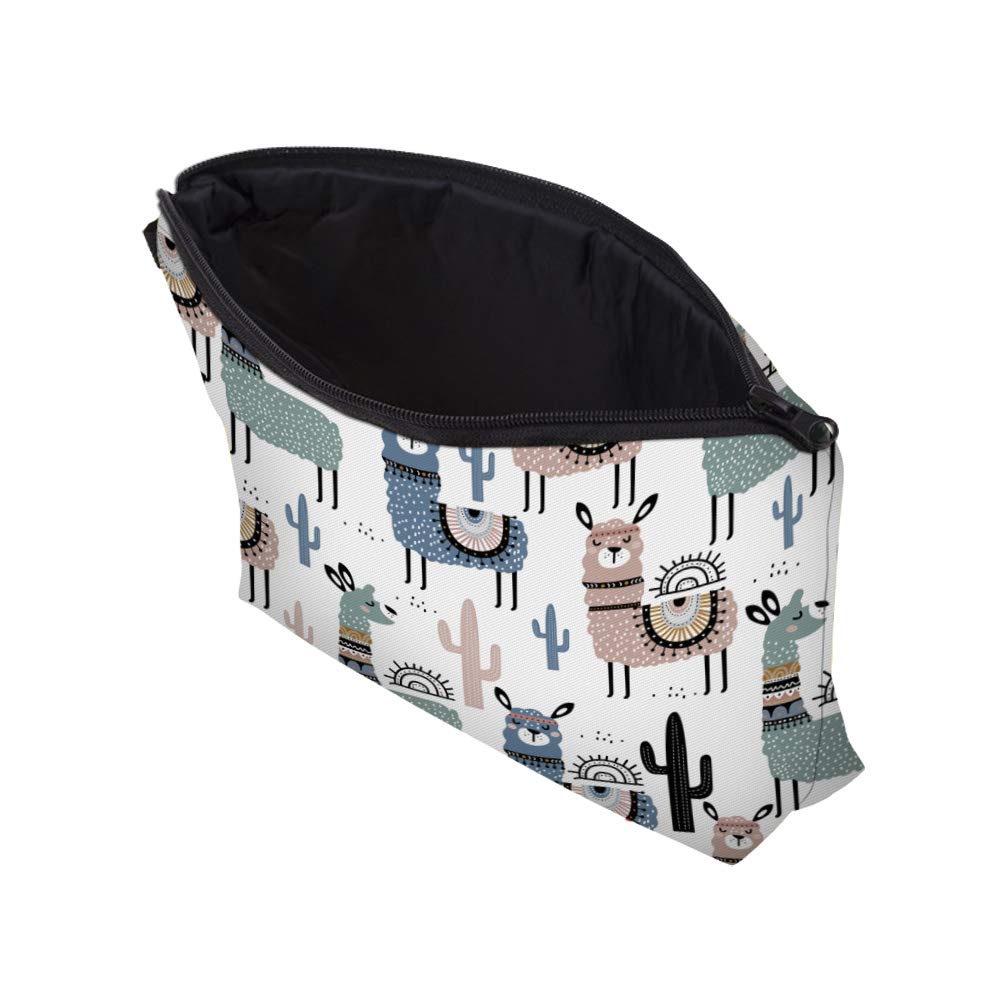 Deanfun Small Makeup Case - Cute and Waterproof Cosmetic Bag for Women(Cactus Camel D5-51444)