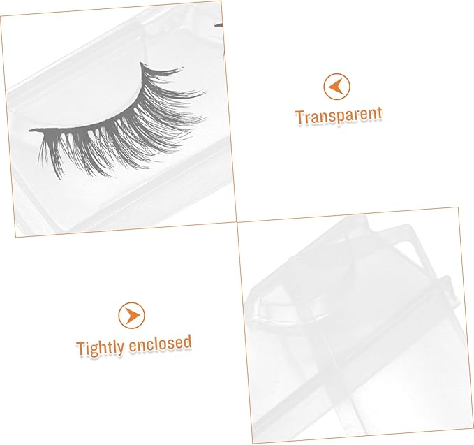 50pcs Eyelash Storage Case Portable Lash Organizer Material Box Capacity Lash Holder