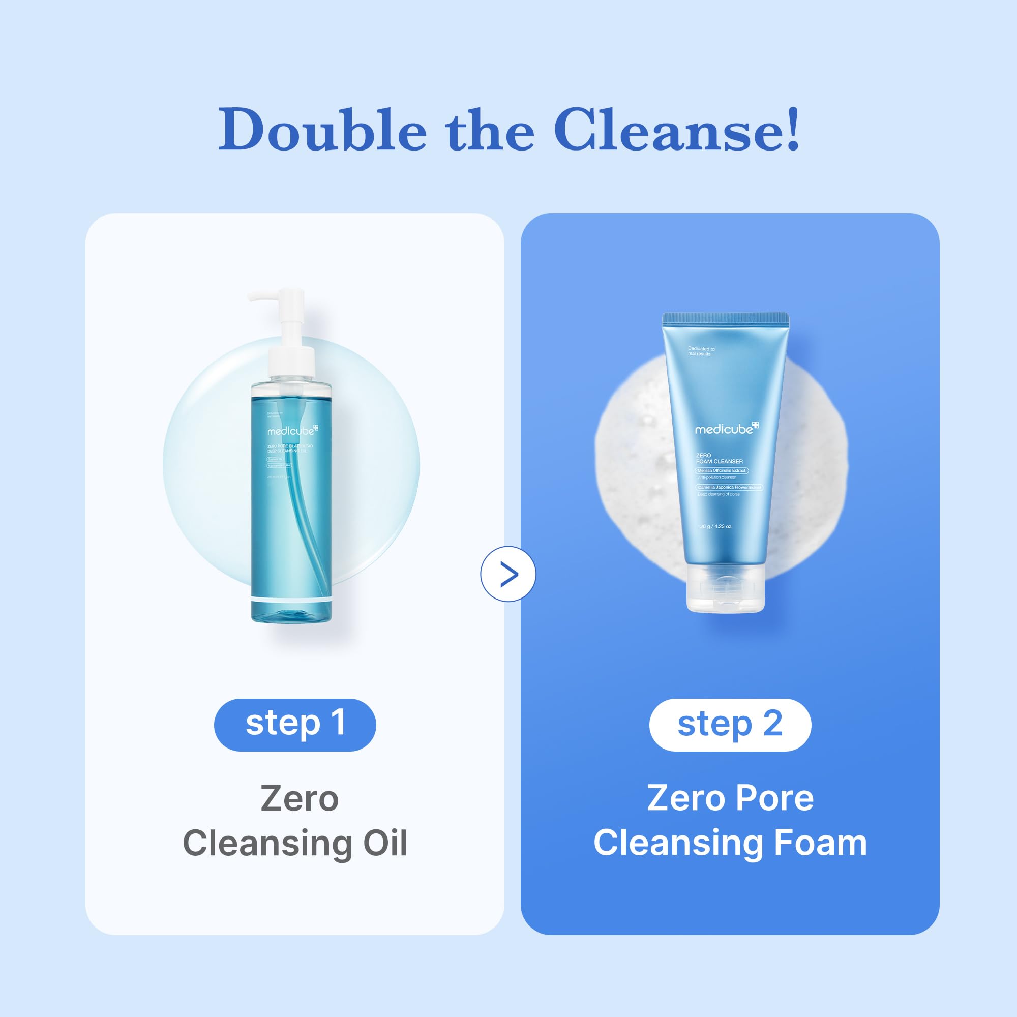 medicube Facial Cleanser Zero Foam Cleanser for Pore & Excess Oil Care