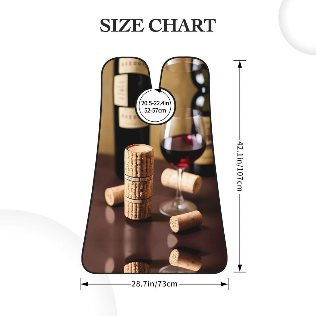 YQxwJL Wine Cork Print Beard Bib Shaving Apron, Beard Hair Trimming Cape Gift For Dad
