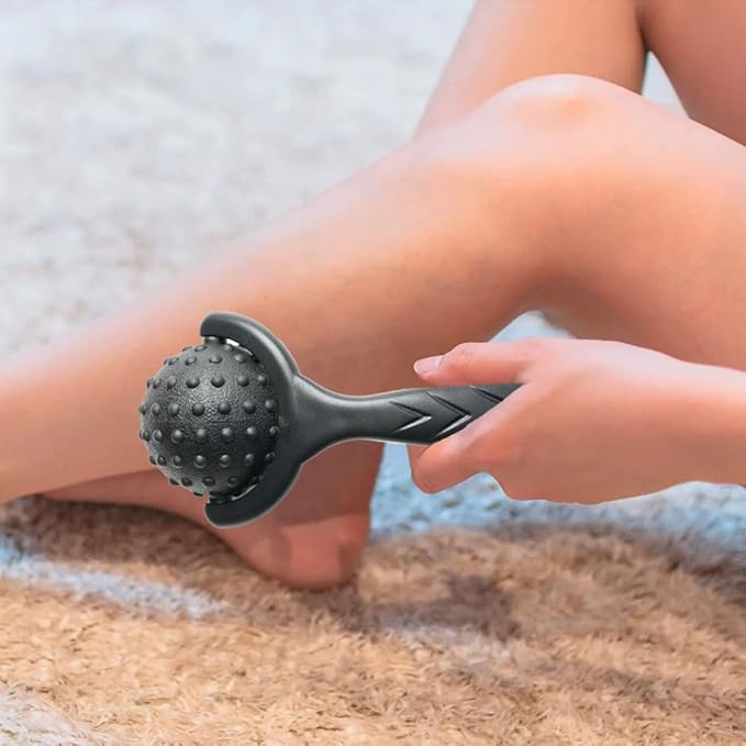 JWCASA Cold Ice Face Roller Cold Massage Roller Ball CryoBall Facial Ice Globes Black 02