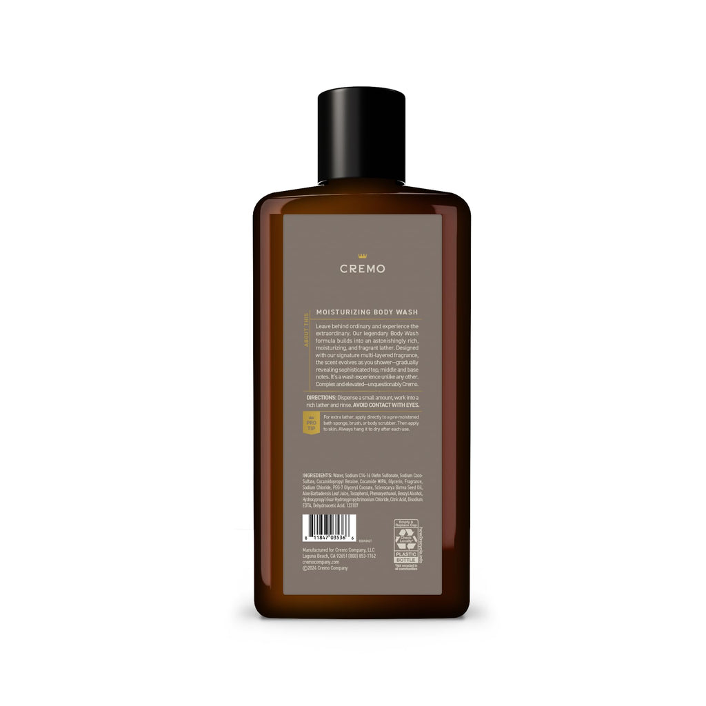 Cremo Body Wash for Men, Rich-Lathering Vintage Suede, 16 Fl Oz
