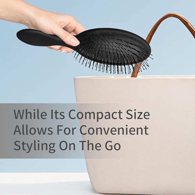 Detangler Hair Brush for Wet and Dry Hair, Curly or Straight Hair, Detangling Brush with Flexible Hairbrush Bristles, Hair brushes for Women & Men, Adults & Kids, for Shower & Travel