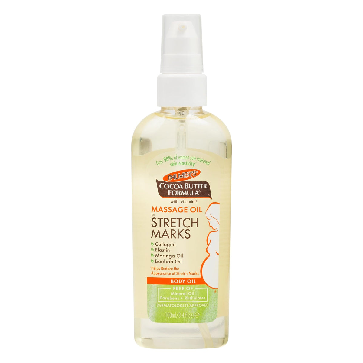 Palmer's Stretch Marks Massage Oil for Pregnancy & Weight Changes (3.4 Oz)