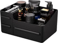 Rasydyn Men's Cologne Organizer with Drawers: Black Men Bathroom Counter Organizer, Dresser Organizer for Shaving Kit, Skincare, Gifts for Men