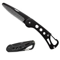 KINTEGOOD Stainless Steel Folding Beard Comb Mustache Comb Beard Grooming