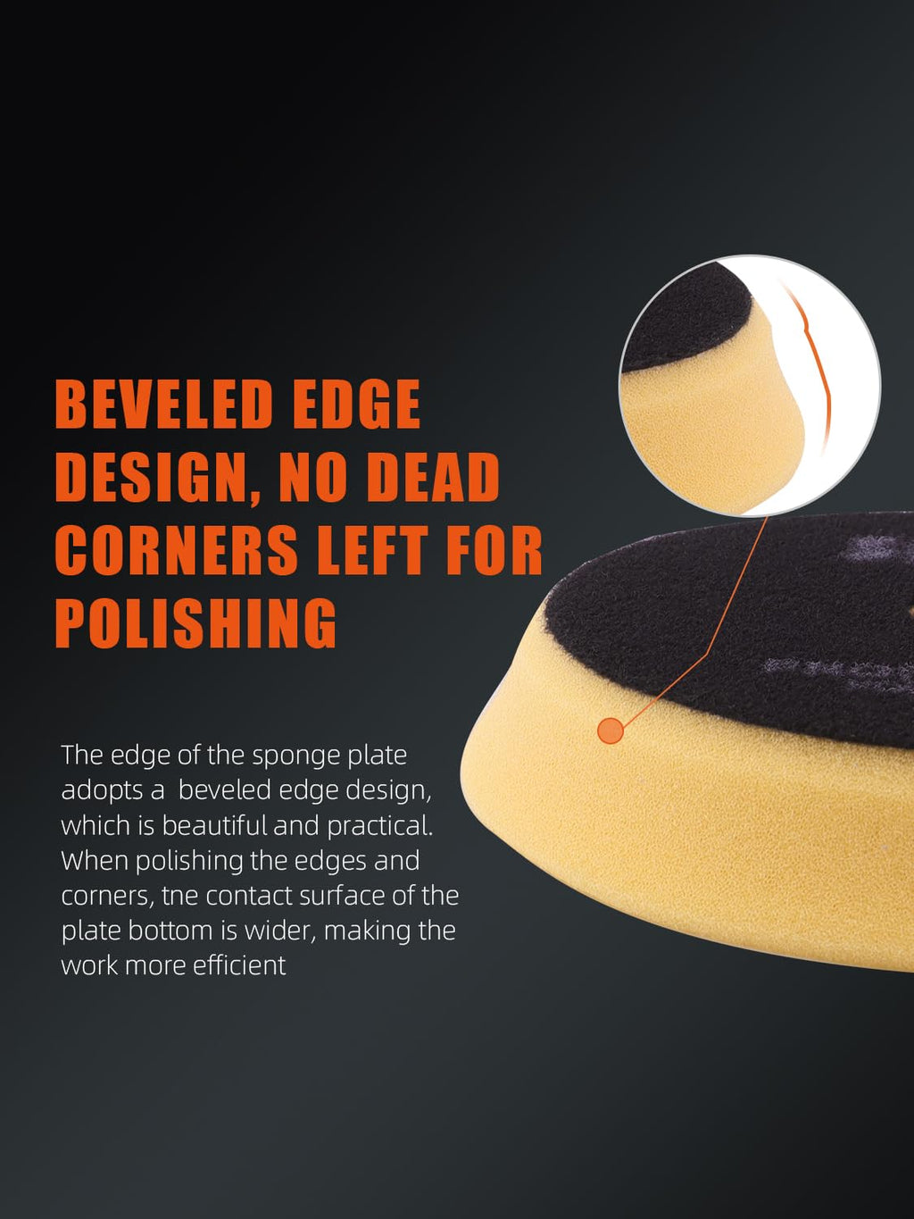 Buffing Polishing Pads, SPTA 3 Inch 80mm Body Repair Polishing Pad Set Made for 3 Inch Backing Plate, 6 Pcs Buffing Pads with Sponge, Wool and Micro-Fiber Pad Set (5 Inch (125mm) Sets)