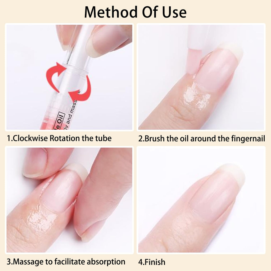 BEVINAS Nail Cuticle Oil Pens 12 Scent Set – Moisturizing Nail & Cuticle Care with Natural Oils, Soft Brush Applicator, Travel-Friendly Nail Beauty Kit (12 Pack)