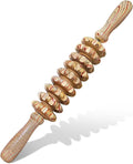 Deston Wooden Massager Handheld Roller Trigger Point Massager Stick for Fascia, Cellulite, Muscle & Abdomen , Body Therapy Massager, Muscle Belly Relief Tool…